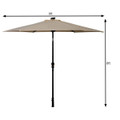 9-Foot Solar LED Crank Patio Umbrella product image