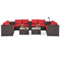 Rattan 8-Piece Storage Loveseat Patio Set product image