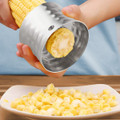 4-Piece Stainless Steel Garlic Press, Peeler, and Corn Cob Cutter Set product image