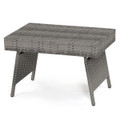 Folding PE Rattan Side Coffee Table Patio Garden Furniture product image