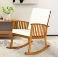 Acacia Wood Rocking Patio Chair with Cushions (Set of 2) product image
