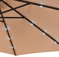 10-Foot Hanging Solar LED Patio Umbrella product image