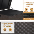 72-Gallon Rattan Outdoor Storage Box with Liner product image