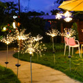 Solarek® 2-Piece Solar Powered Starburst Firework 120-LED Garden Path Lights product image