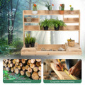Large Garden Potting Bench Table with Display Rack and Hidden Sink product image