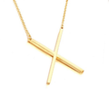 18K Gold-Plated Sideway Initial Necklace product image