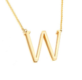 18K Gold-Plated Sideway Initial Necklace product image