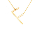18K Gold-Plated Sideway Initial Necklace product image