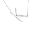 18K Gold-Plated Sideway Initial Necklace product image
