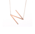18K Gold-Plated Sideway Initial Necklace product image