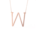 18K Gold-Plated Sideway Initial Necklace product image