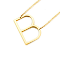 18K Gold-Plated Sideway Initial Necklace product image