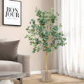 Goplus® 5.5-Feet Artificial Indoor Eucalyptus Tree product image
