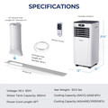 10,000 BTU 3-in-1 Portable Air Conditioner with Remote Control product image