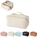 Large Capacity Travel Cosmetic Case with Handle and Divider product image