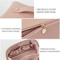 Large Capacity Travel Cosmetic Case with Handle and Divider product image