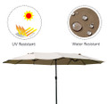 Double-Sided 15' Market Outdoor Umbrella product image