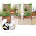 50-Inch Wood Planter Box with Trellis product image