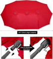 Outdoor 15' X 9' Double-sided Patio Umbrella product image
