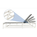Outdoor Adjustable Patio Chaise Lounge Chair with Wheels & Sturdy Metal Frame product image