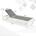 Outdoor Adjustable Patio Chaise Lounge Chair with Wheels & Sturdy Metal Frame product image