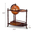 16th Century Italian Style Wood Globe Wine Bar product image