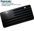 Zone Tech® Monochrome American Flag License Plate product image