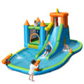 Inflatable Bounce House Splash Pool with Water Slide for Kids product image