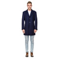 Men's Double- or Single-Breasted Peacoat Wool Blend Dress Jacket product image