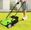 Ironmax 12-Amp Corded 13” Electric Lawn Dethatcher with 40L Collection Bag product image
