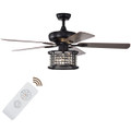 52-Inch 3-Speed Crystal Ceiling Fan with Remote product image