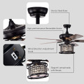 52-Inch 3-Speed Crystal Ceiling Fan with Remote product image