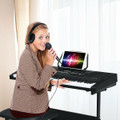 61-Key Electronic Keyboard Piano with Lighted Keys and Bench product image