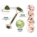 Rose Quartz or Jade Facial Roller & Guasha Tool by Seeboo® product image