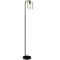 Industrial Floor Lamp with Glass Shade product image