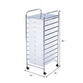 Rolling 10-Drawer Storage Cart product image