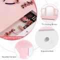 Kids' Princess Make-up Dressing Table with Tri-Folding Vanity Mirror & Chair product image
