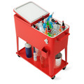 80-Quart Outdoor Patio Rolling Steel Construction Cooler product image