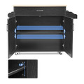 Rolling Kitchen Island Cart with Towel and Spice Rack product image