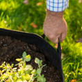 Raised Garden Bed Eco-Friendly Fabric Planter Bag with Saucer product image