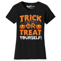 Women's Creepy Scary Short Sleeve Halloween T-Shirt product image
