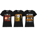 Women's Creepy Scary Short Sleeve Halloween T-Shirt product image