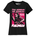 Women's Creepy Scary Short Sleeve Halloween T-Shirt product image