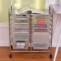 Semi-transparent 12-Drawer Rolling Cart  product image