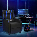 Massage Gaming Recliner PU Leather Chair with Footrest & Remote product image