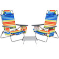 Adjustable Folding Backpack Beach Chairs and Table Set  product image