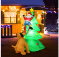 6.5-Foot Outdoor Inflatable Christmas Tree Santa Décor with LED Lights product image