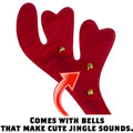 Christmas Reindeer Antlers Headband Dog Costume product image