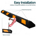 Zone Tech® Large Heavy Duty 72-Inch Long Rubber Parking Curb product image