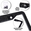 Zone Tech Shiny Bling Rhinestone License Plate Frame (2-Pack) product image